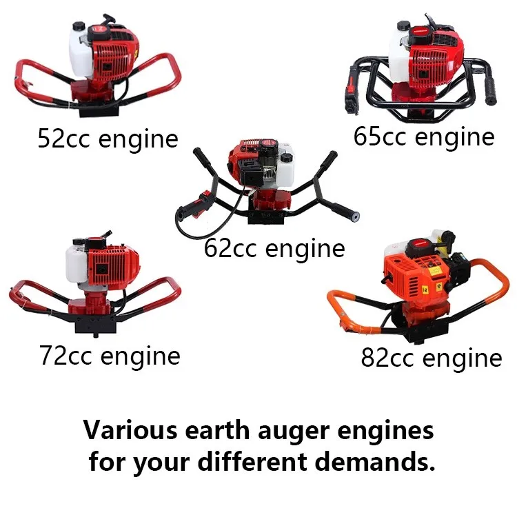 Professional Handheld Small Digging Machine Hand Push Earth Auger Hand Post Hole Diggers