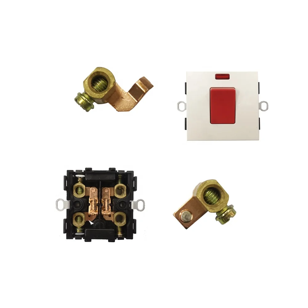 Saudi Arabia Wall Switch Power Brass 45a 250v Stamping Part Electric Switches Plugs Parts Socket Contact Materials