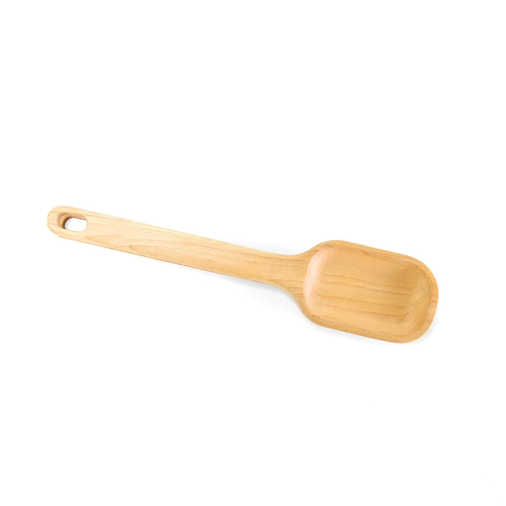 Eco-Friendly Natural Reusable BPA Free Bamboo Spatula Small Wood Shovel Wooden Scoop And Store Spoon
