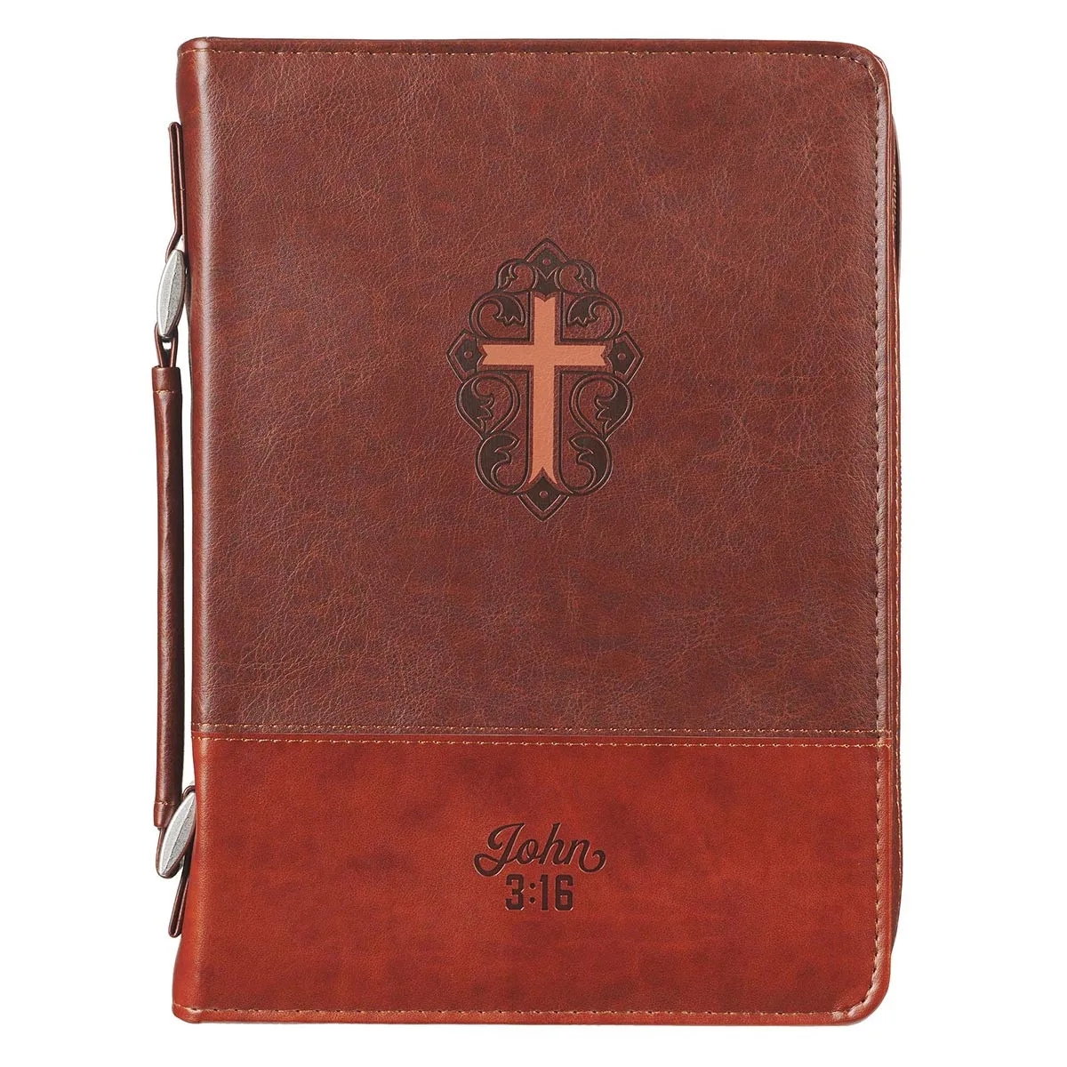 Customized Design Hard Leather Book Cover Bible Covers Case Bible Cover Multifunctional Bible Bag With Zipper