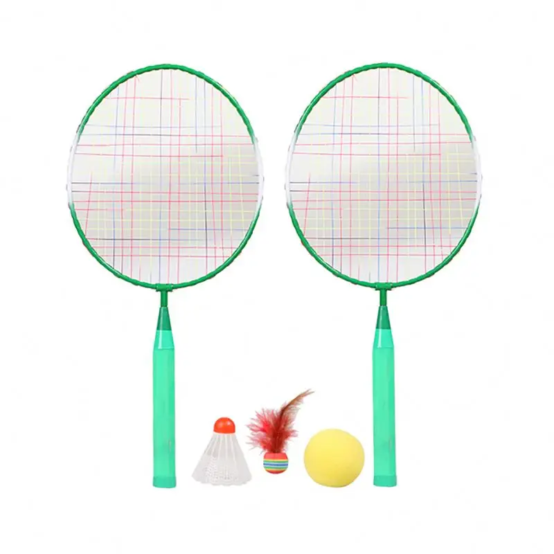 2021 1 Pair Children Tennis Badminton Rackets Ball Set Sports Family Game Toy Kids Badminton Rackets
