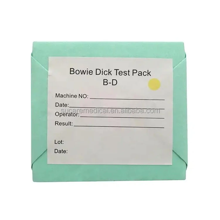 Medical Disposable Steam Sterilizer B-D Type Autoclave Bowie Dick Test Pack
