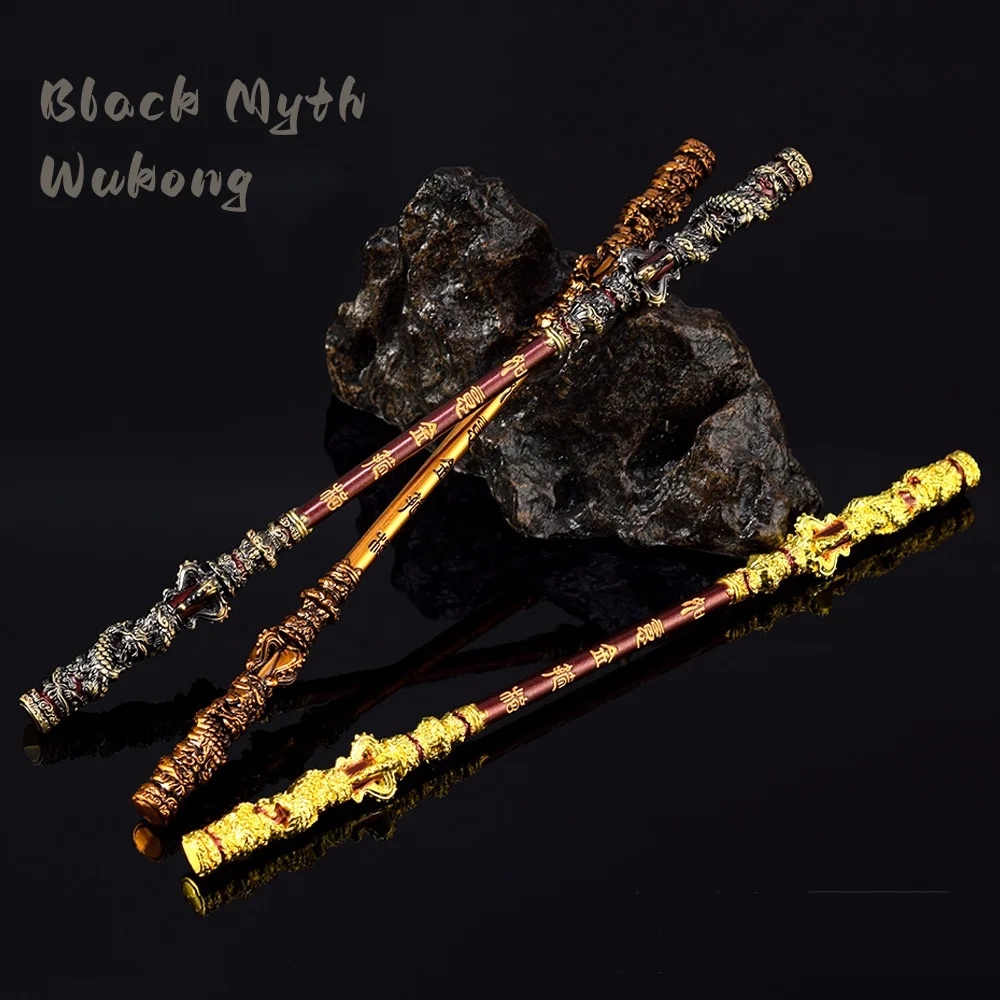 22CM Black Myth Wukong Game Peripheral Qi Tian Da Sheng Ruyi Full Metal Crafts Ornaments
