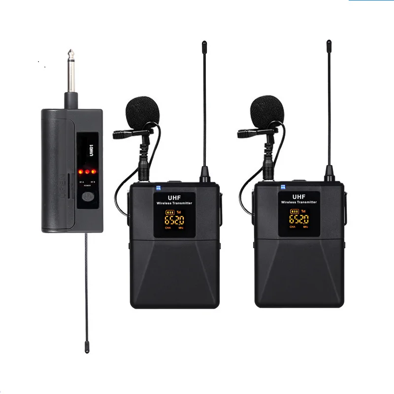 Wireless Microphone with Bluetooth,Bietrun UHF Metal Dual Handheld Cordless Dynamic Mic System with Receiver