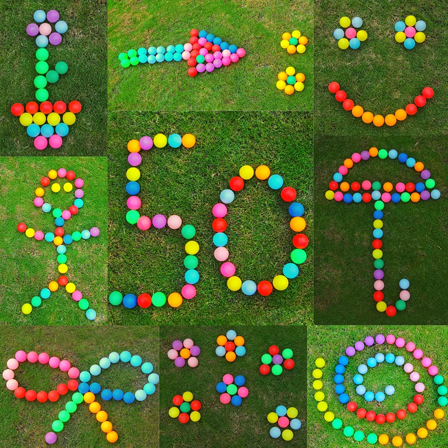 Custom Multi Colored Table Tennis Pingpong Balls Plastic 40mm Ping pong Balls Drinking Game Beer Pong Balls Wholesale