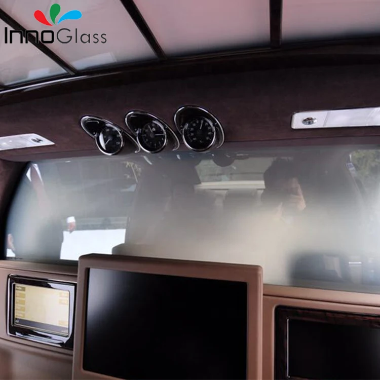 0.12mm Ultra Thin Dimmable Dark Color Self Adhesive Smart pdlc Film Smart Window Tint For Car Black Window Roof