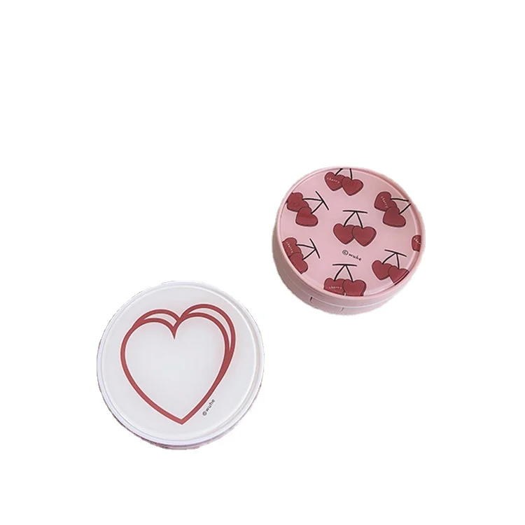 Heart Printing Contact Lens Case Cosmetic with Mirror Travel Kit Mini Glasses Case Custom Wholesale Contact Lens Case