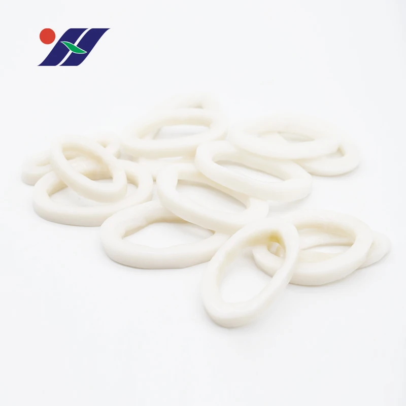 Wholesale new frozen squid ring, fresh frozen squid cylinder is cut, high quality processing semi-finished products