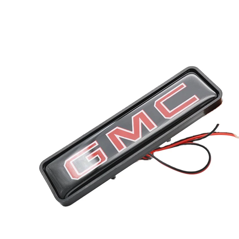 GMC Badge Emblem DRL Day Running Light Hood Grill Grille Bonnet Car Logo Light Lamp For GMC
