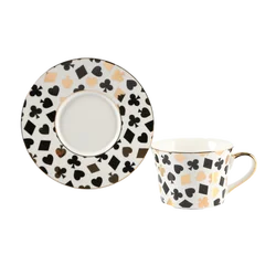 SU08 Graceful Exclusive Home Service Ceramic China Coffee Tea Cup and Saucer Sets