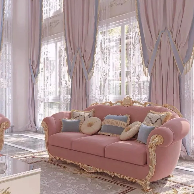 French Luxury Genuine Leather Sofa Couch Set Turkish Royal Hand Carved Wooden Sofas Modern Nordic Living Room Furniture