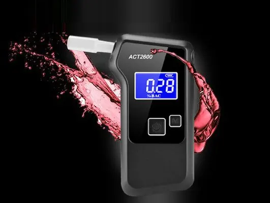 New alcohol tester professional breathalyzer fuel cell sensor alcotest road safety alcohol detector