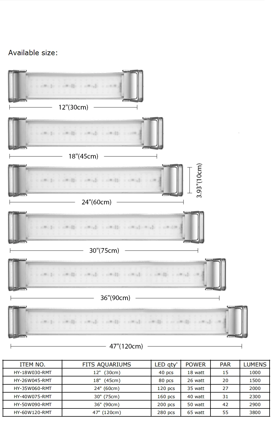  35 Вт 60 см sunrise sunset LED wrgb с регуляцией яркости освещения 2000lm для коралловых рифов пресной воды выращивания растений ЖК-экраном таймером и тусклый полным