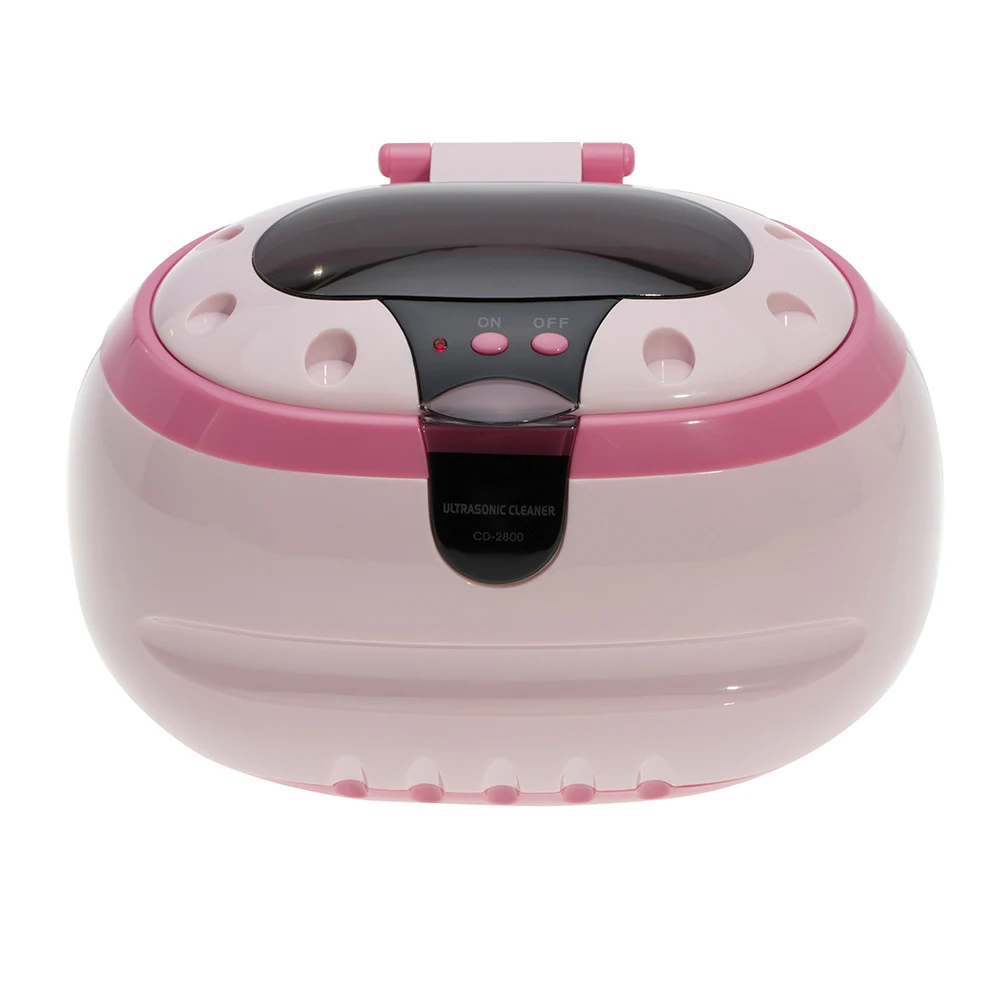 Codyson CD-2800 портативный розовый цвет бытовой ультразвуковой очиститель для ювелирных изделий кисти макияжа
