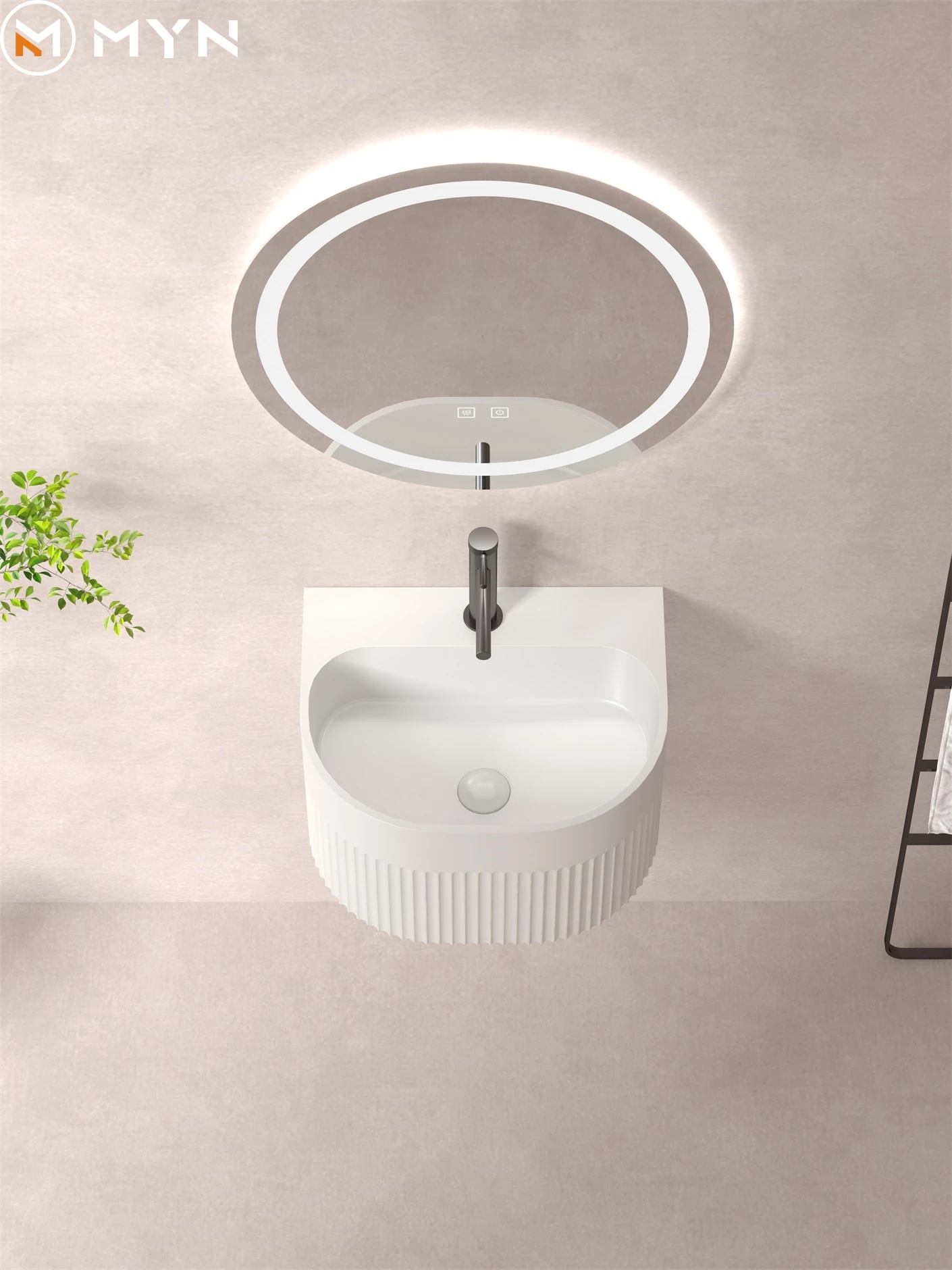 Hot Selling Color Design Solid Surface Countertop Sink Artificial Stone Sink Wash Basin