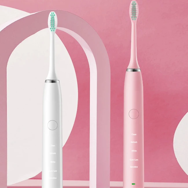 Private Label Portable Replaced An Biodegradable Battery Charger Smart Oscillating Rotating Electric Toothbrush