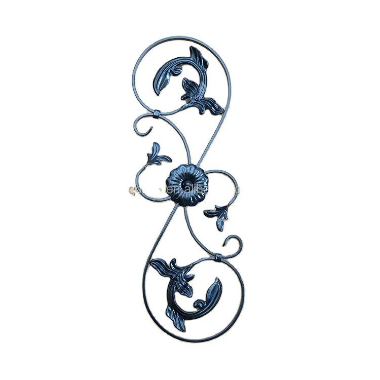 Fence decorative components gate ornamental rosettes fence steel flower panels, stair ornamental rosettes wholesale