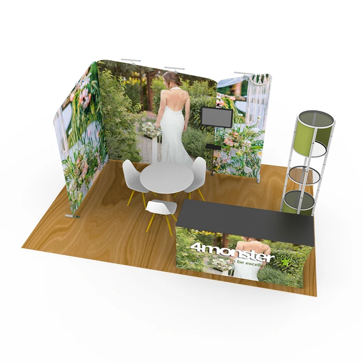 Portable Aluminum Heat Transfer Printing Custom Display booth exhibition equipment display stands