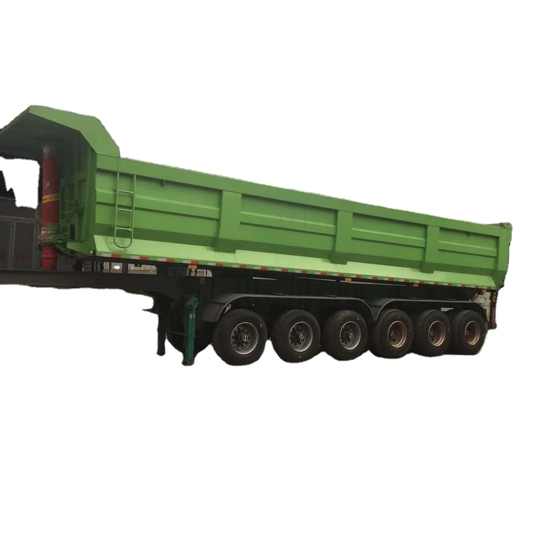 China low price high quality 6 axle 70 ton dump trailer tipper trailer price