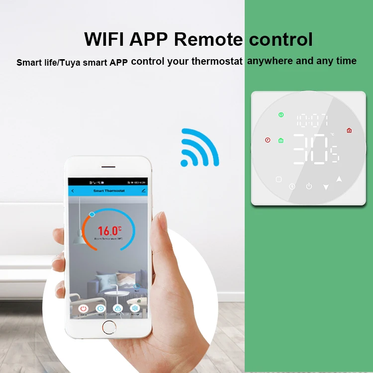 TOUPWELL/OEM manufacturer 12V hotel room smart smart thermostat wifi radiator thermostat for hvac