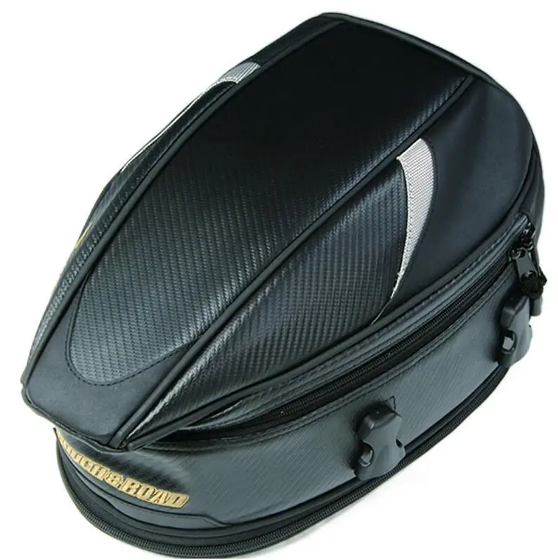 Motorcycle Rear Sport Back Seat Bag Scooter Tail Bag Rain Cover Cycling Waterproof Nylon Outdoor Casual Tank Bags