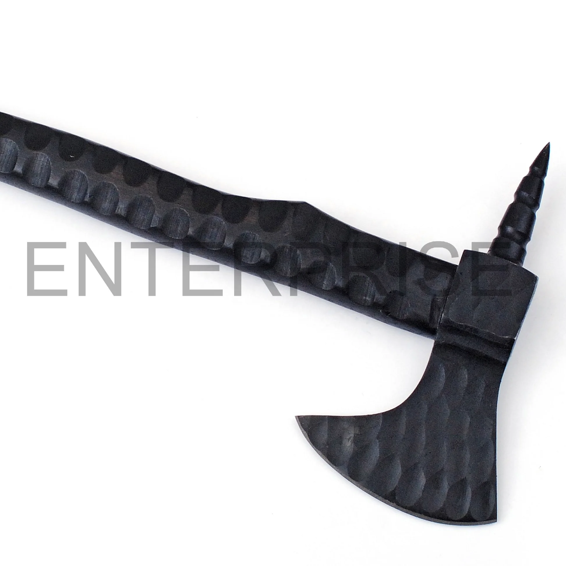 
FORGED VIKING AXE BLACK FORGED BLADE BLACK WOOD 