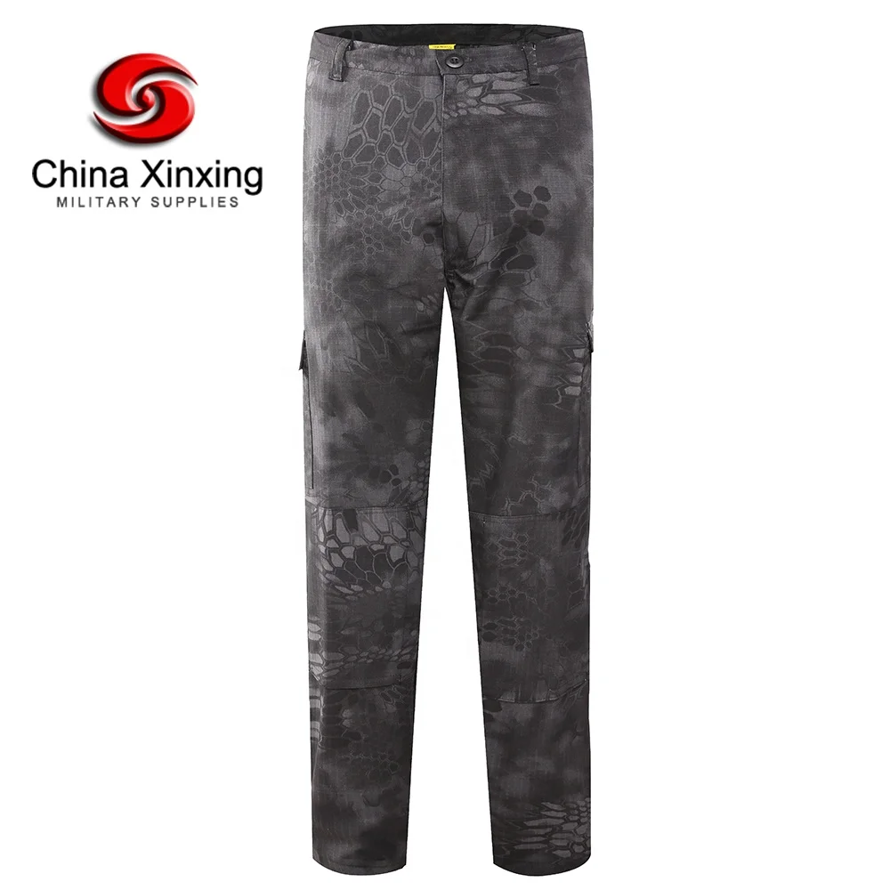 XINXING Security Casual Outfit Outdoor Training Bottom Trousers LD08 Black Tactical Cargo Pants Mens