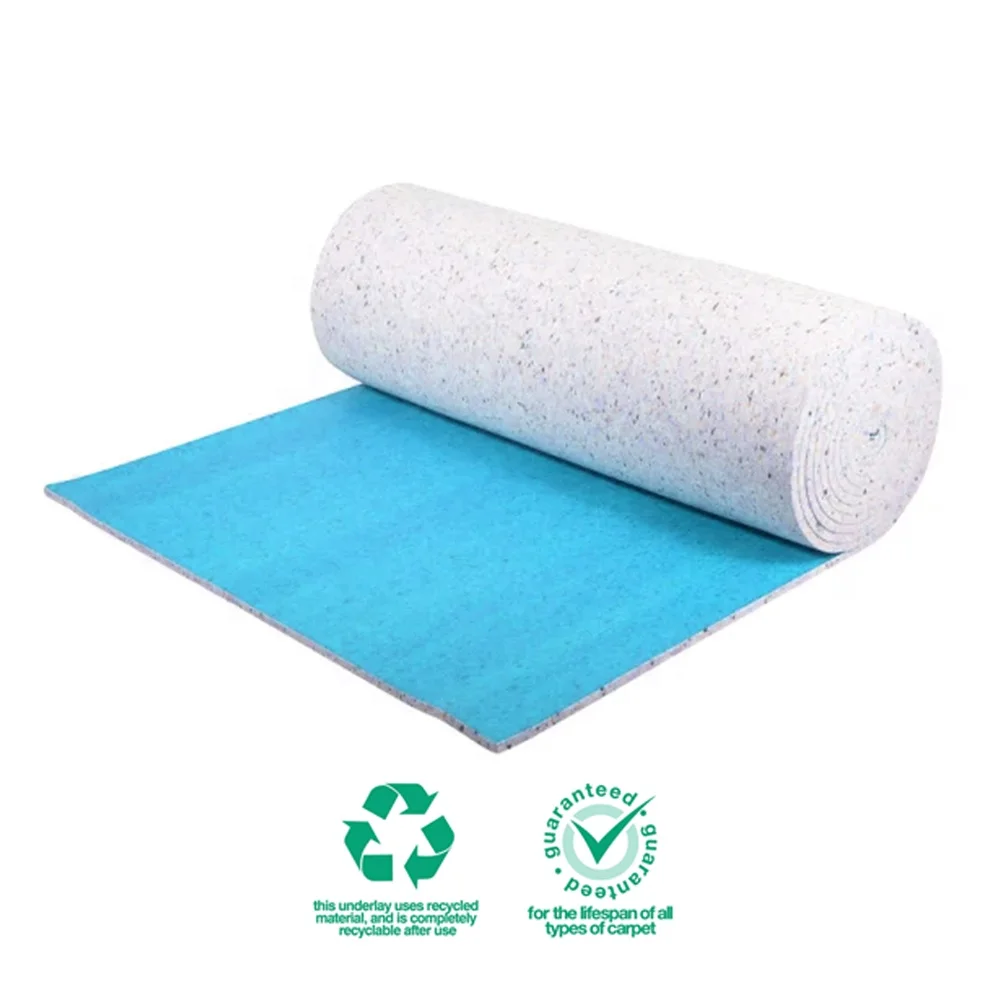 8mm thickness underlay/150kgs density underlay /10mm carpet padding