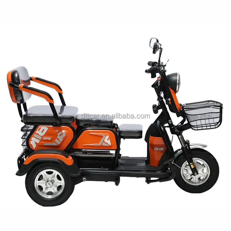 2024 Three wheeled Electric trike 650/1000W adult portable moped scooter tricycle