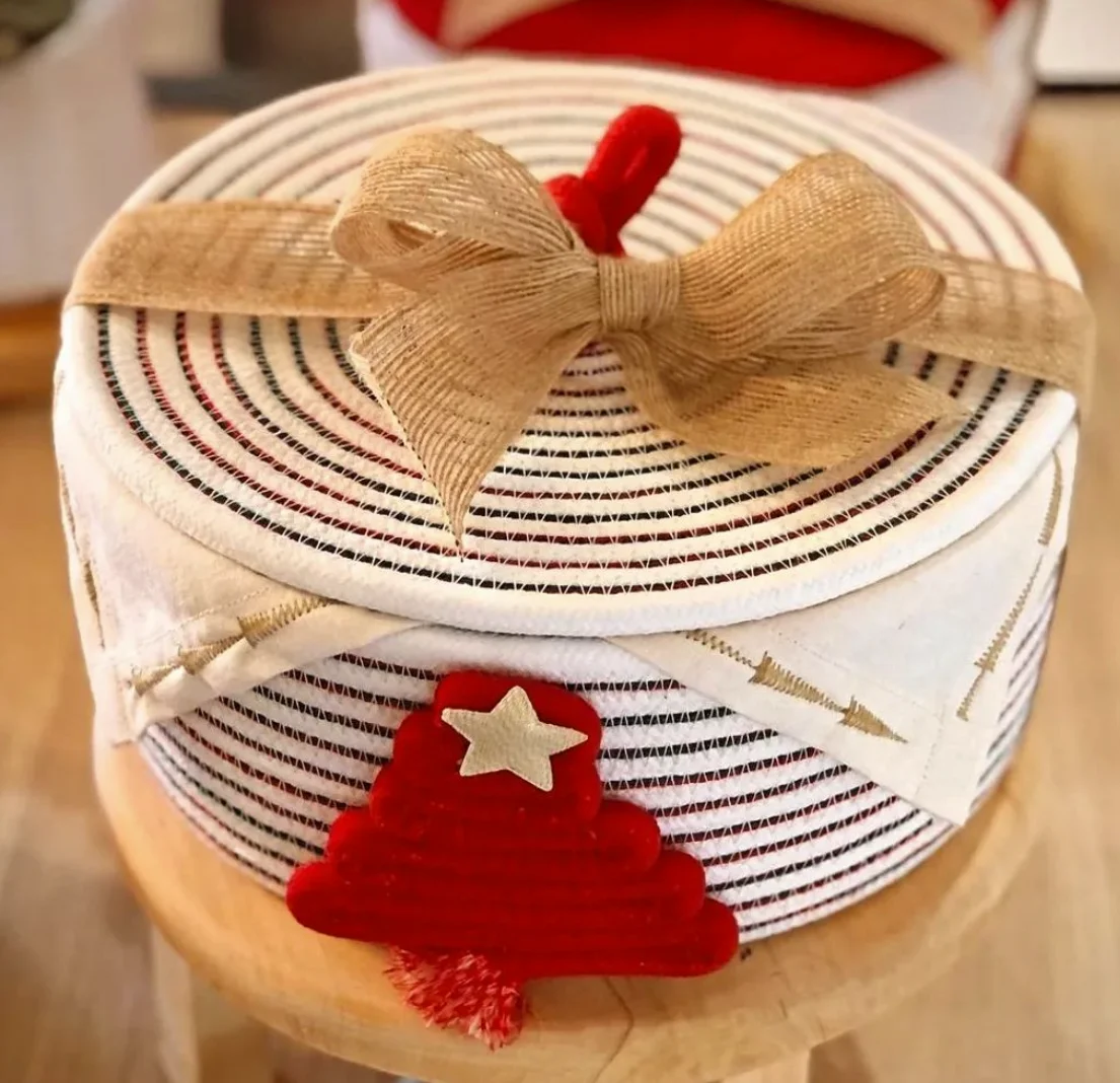 Christmas Storage Baskets Collapsible Storage Bins with Lids, Merry Christmas Storage  Baskets for Organizing