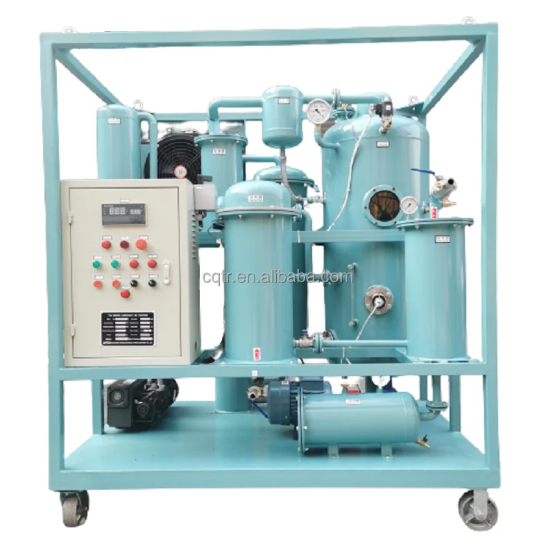 Portable Two-stage Vacuum Oil Purifier Machine/Transformer oil Filtration System/Vacuum filling plant