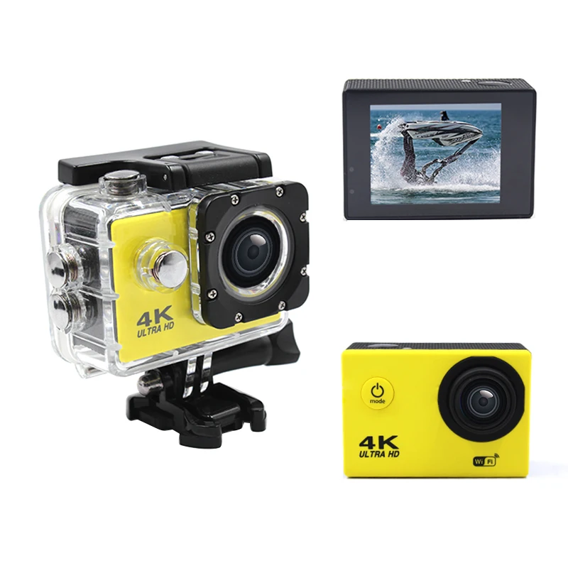 2021 New 4k wifi action camera dual screens action cam sports cam wholesale high quality sport camera