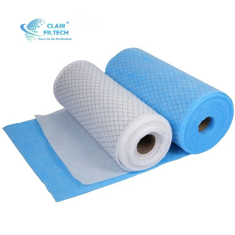 New Air Conditioning Wholesale Metal Mesh Polyester Synthetic Fibre G4 Pre Pleated Air Filter Media Roll