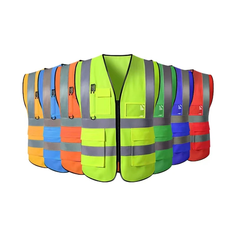 Complex Style High Visible Reflective Safety Vest for Construction Traffic Outside Work Riding