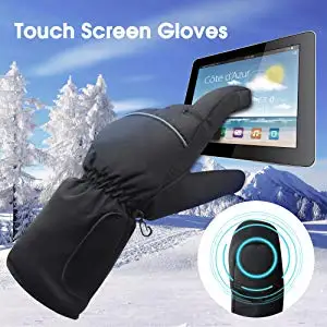 Portable Customize Touch Screen Heated Gloves Thermal Cotton Gloves with Rechargeable Electric Battery Pack