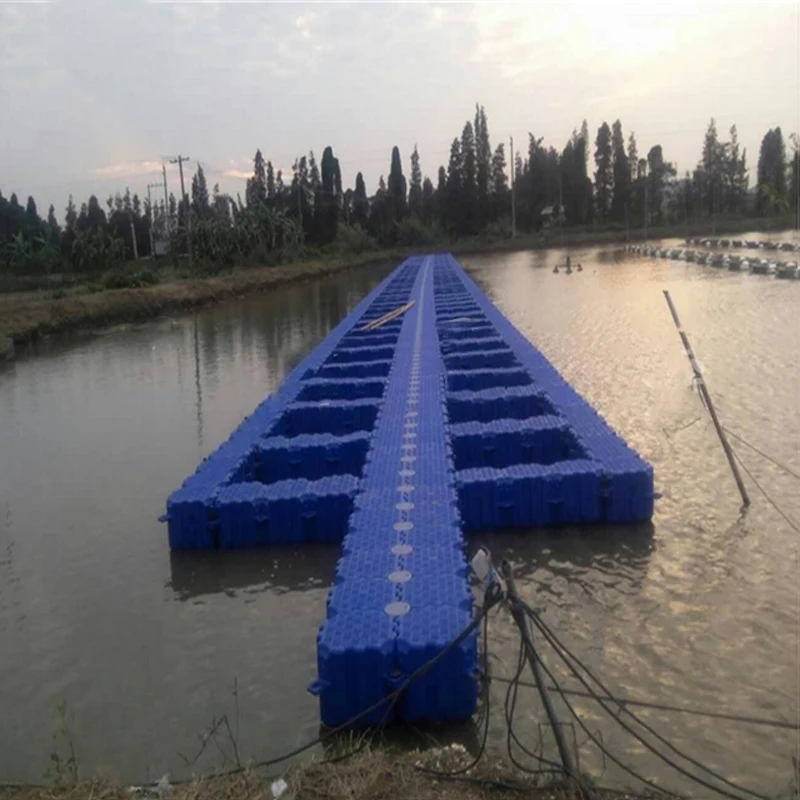 high quality pontoon floats height 400mm plastic water  boat lift cubes jet ski dock