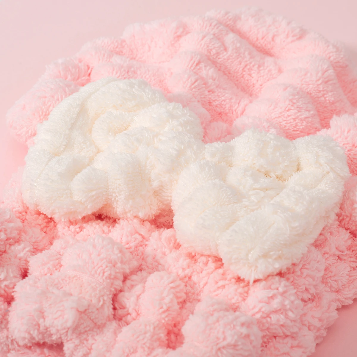 High Quality Microfiber Coral Fleece Short Hair Dryer Towel for Women for Shower Head Wrap Hair Drying