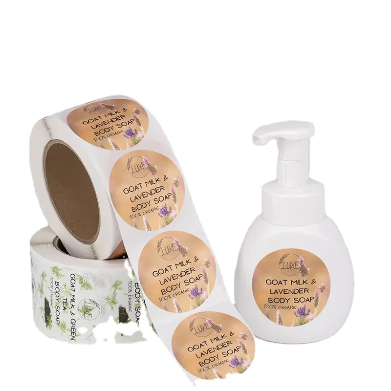 Adhesive PVC PE Laundry Liquid Detergent Bottle Printing Packaging Label Sticker for Plastic Detergent Bottles Chemical Meiyi