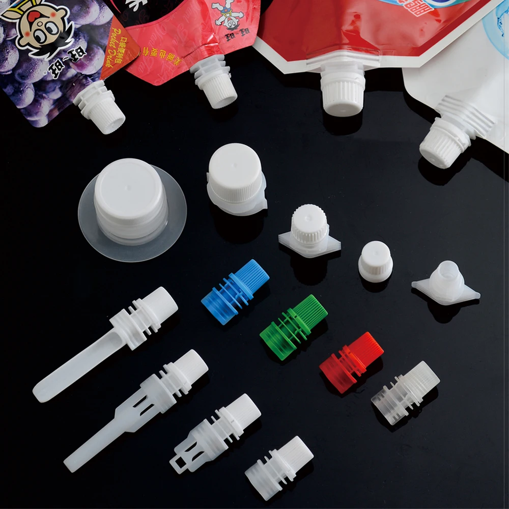 8mm 10mm 12mm 14mm screw cap plastic spouts for baby food bag