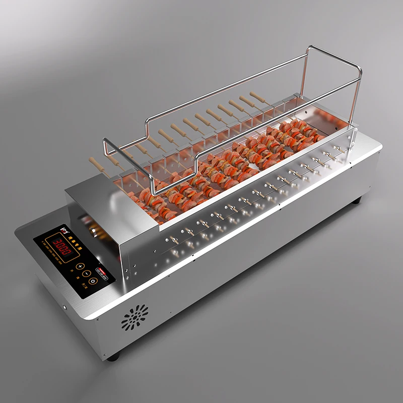 KCJ-14 Food Equipment Commercial Skewer Toaster meat grill Cooker Electric Grill Machine