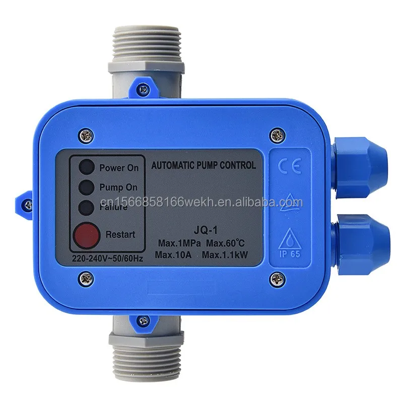 Blue switch Water Pump Controller Automatic Water Pump Pressure Switch Electric Controller 220V 10A 1.1KW 1mpa Gear Pump DJ OEM