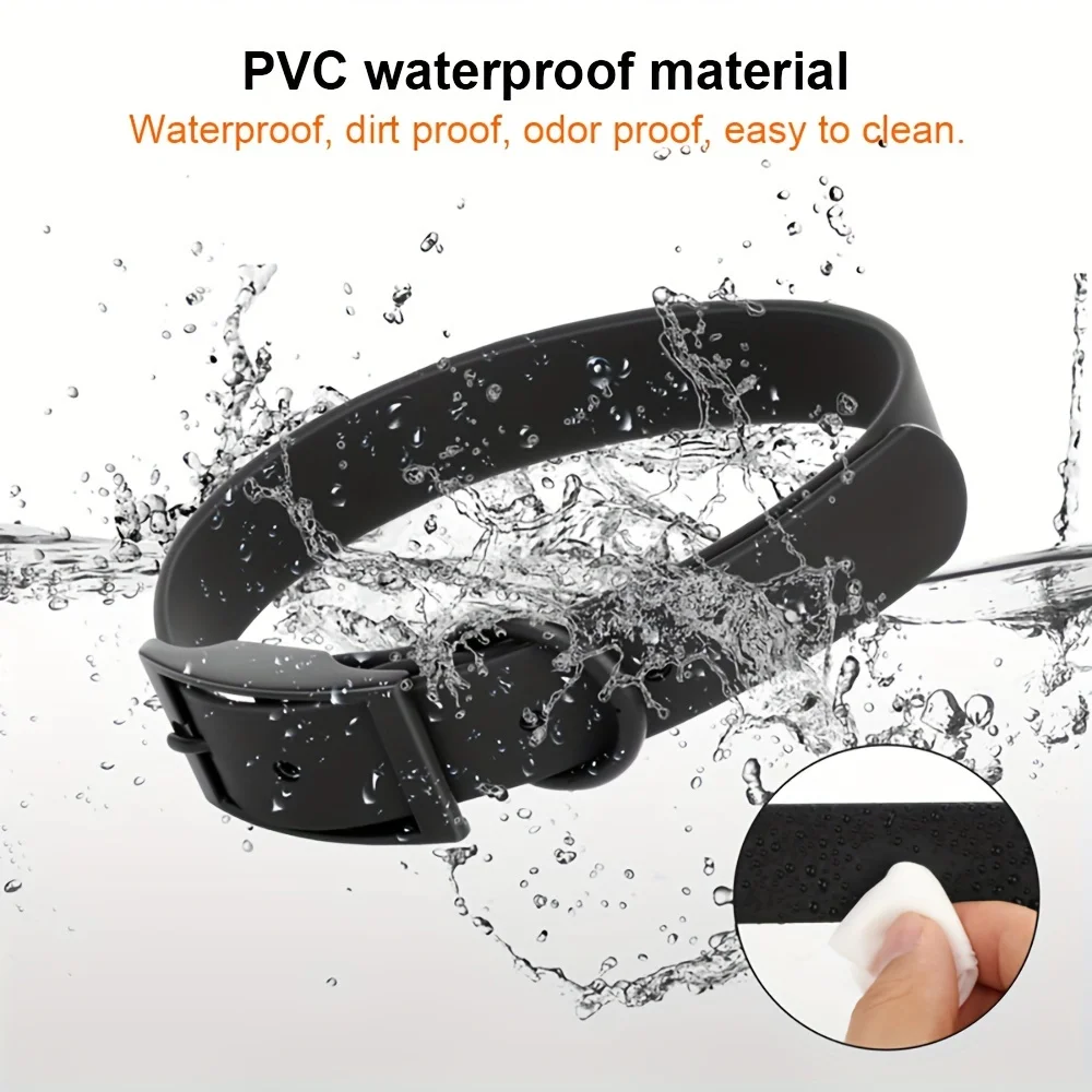 Wholesale Soft Pvc Waterproof Dog Buckle Collar Leash with Name Tag Luxury Fashion Adjustable Dog Collar Lead Set