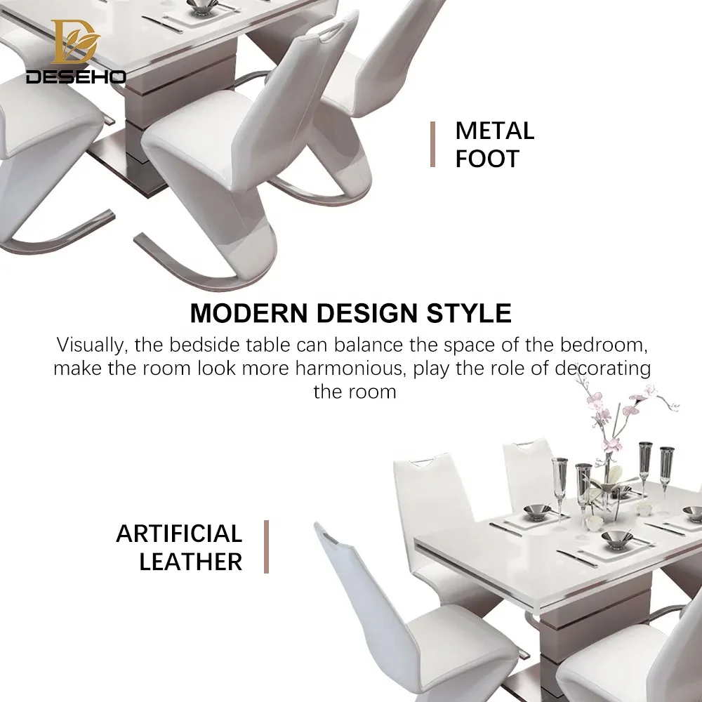 Dining Table Set Dining Room Furniture Table and Chairs Best-selling Design Modern Home Furniture Wooden Europe Simple Modern