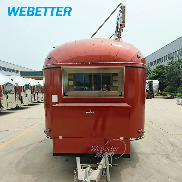 WEBETTER Remorque Snack Pizza Fast Food Truck Chicken Rotisserie Grill Food Trailer BBQ Coffee Mobile Kitchen Food Trailer Sale