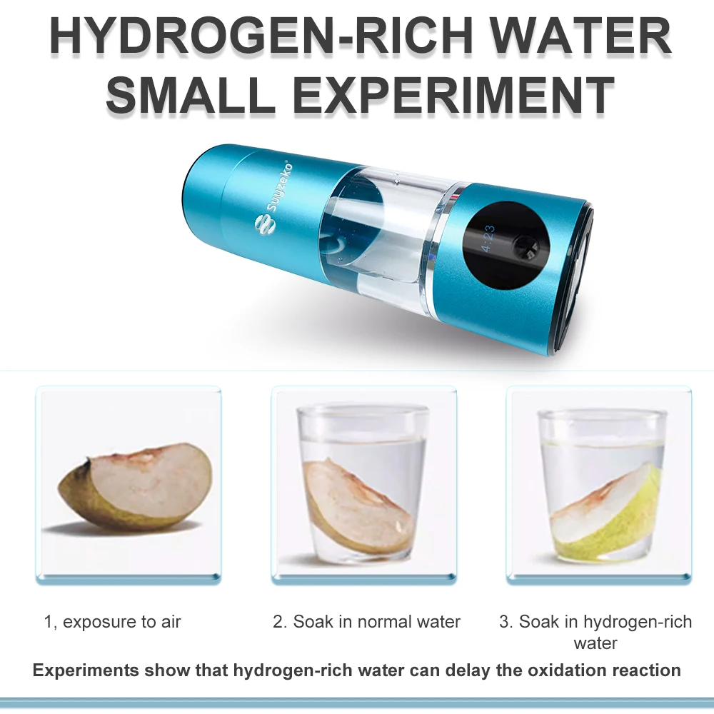 Suyzeko SPE PEM 99.996% Pure Hydrogen Therapy Machine Factory Wholesale Hydrogen Water Cup