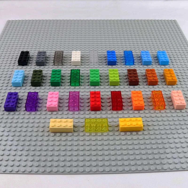 3001 Brick 2 x 4 Building Block Moc Colorful Plastic Parts Compatible with Brick DIY Children Toy Assembly Gift Box