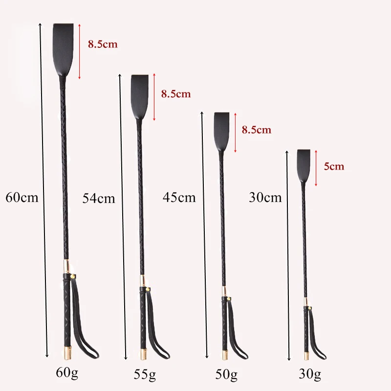 SM Bondage Sex Toys Leather Whips Fetish BDSM Long Horse Riding Spanking Flirt Flogger Adult Games for Couples 3 Sizes