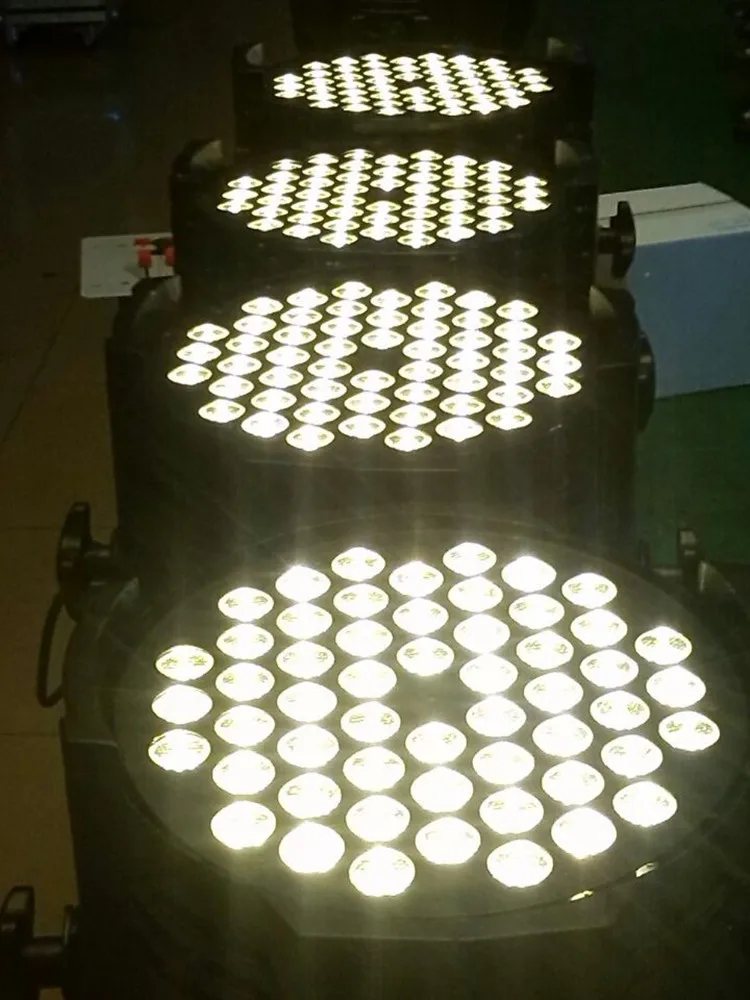  Профессиональный DMX512 сценический свет 3 Вт * 54 шт. активный звуковой теплый белый для свадьбы вечеринки диджея диско бара