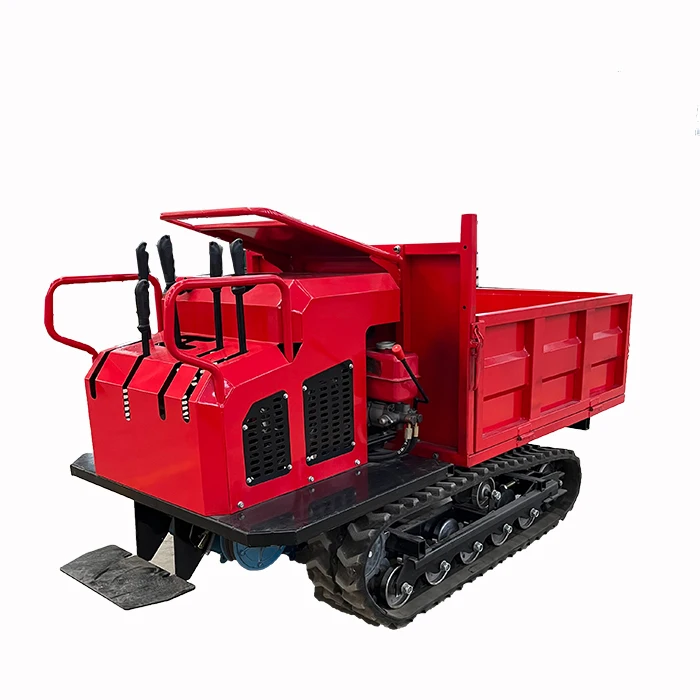 Rubber crawler dump truck customized to adapt to the environment is strong