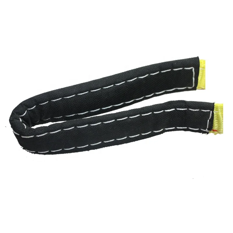
75mm 3T Yellow Polyester Flat Webbing Lifting Sling 